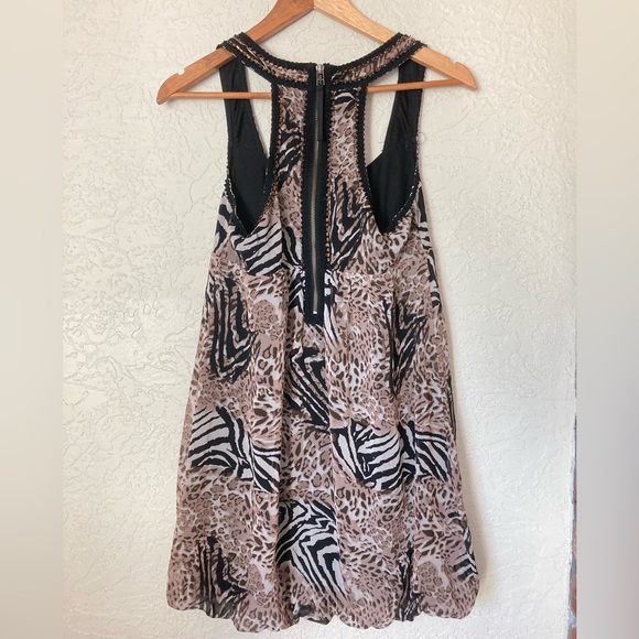 Guess Leopard Zebra Print Cocktail Dress (XS) - Picture 2 of 8